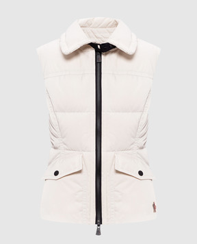 Moncler Grenoble Hallaine white down vest K20981A000225988K