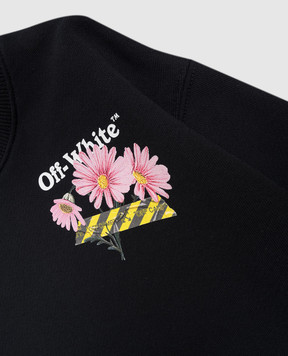 Off-White Children's black Daisy sweatshirt 44GBA001S26F003