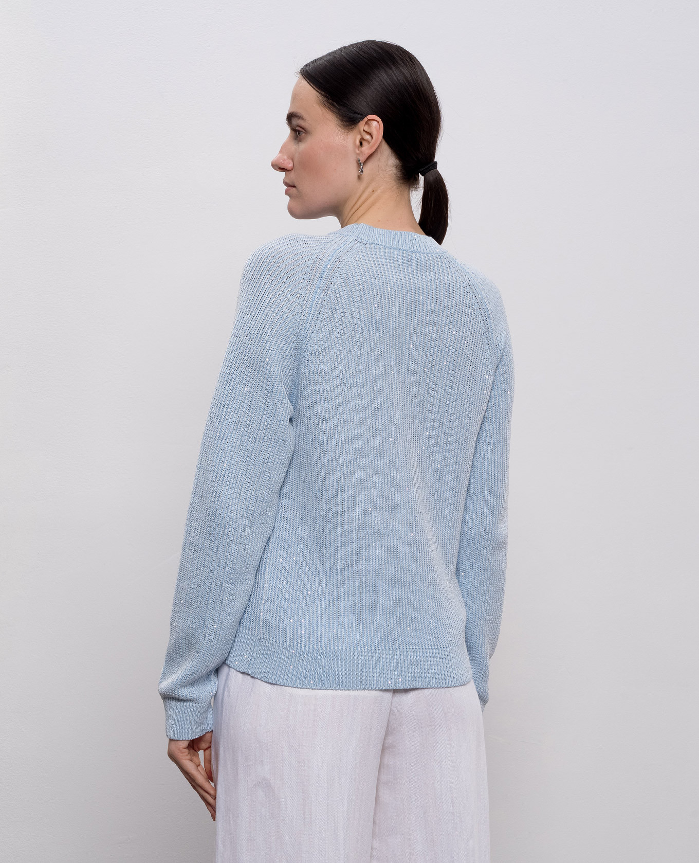 Blue sequined jumper Peserico 4