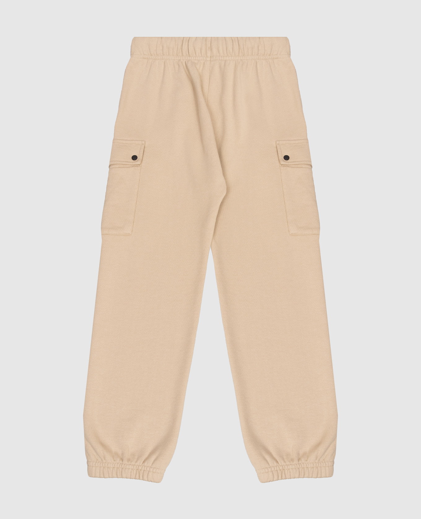 Kids' beige cargo joggers with logo patch C.P. Company 2