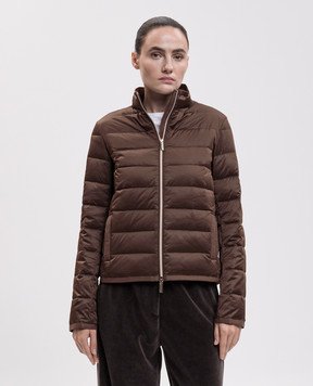Be Florence Brown quilted down jacket BE2621
