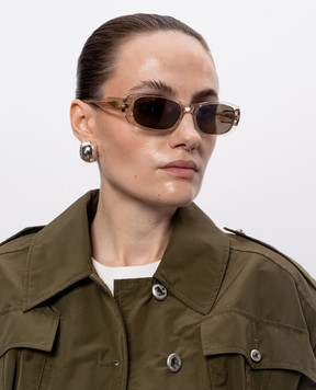 Balenciaga Transparent sunglasses with logo 870885T0039
