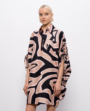 PUCCI Silk dress with branded print 6HRL116H741