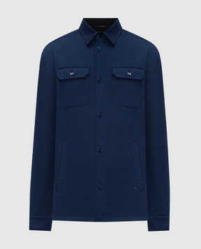 Stefano Ricci Blue wool shirt MDJ61001205650