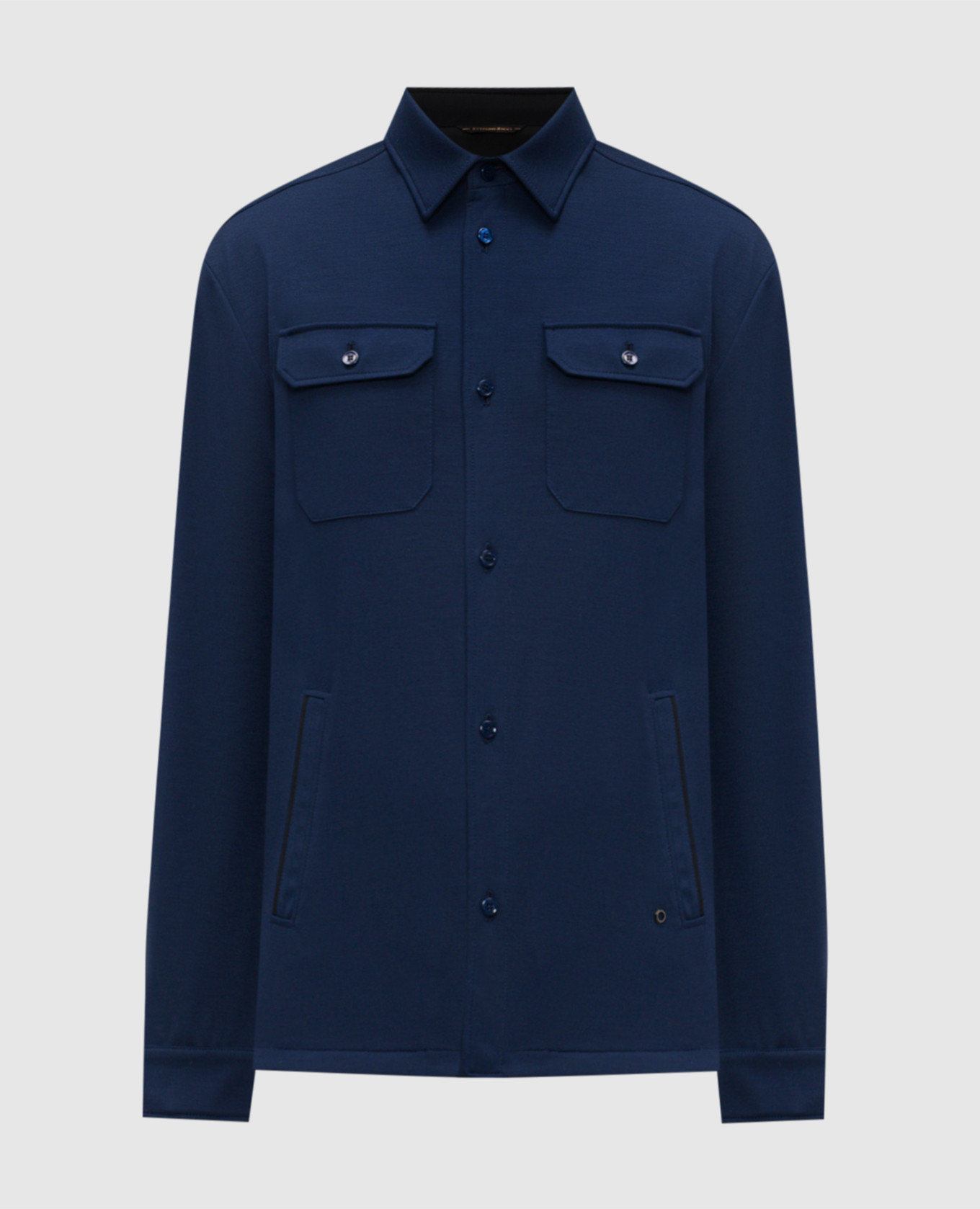 Blue wool shirt