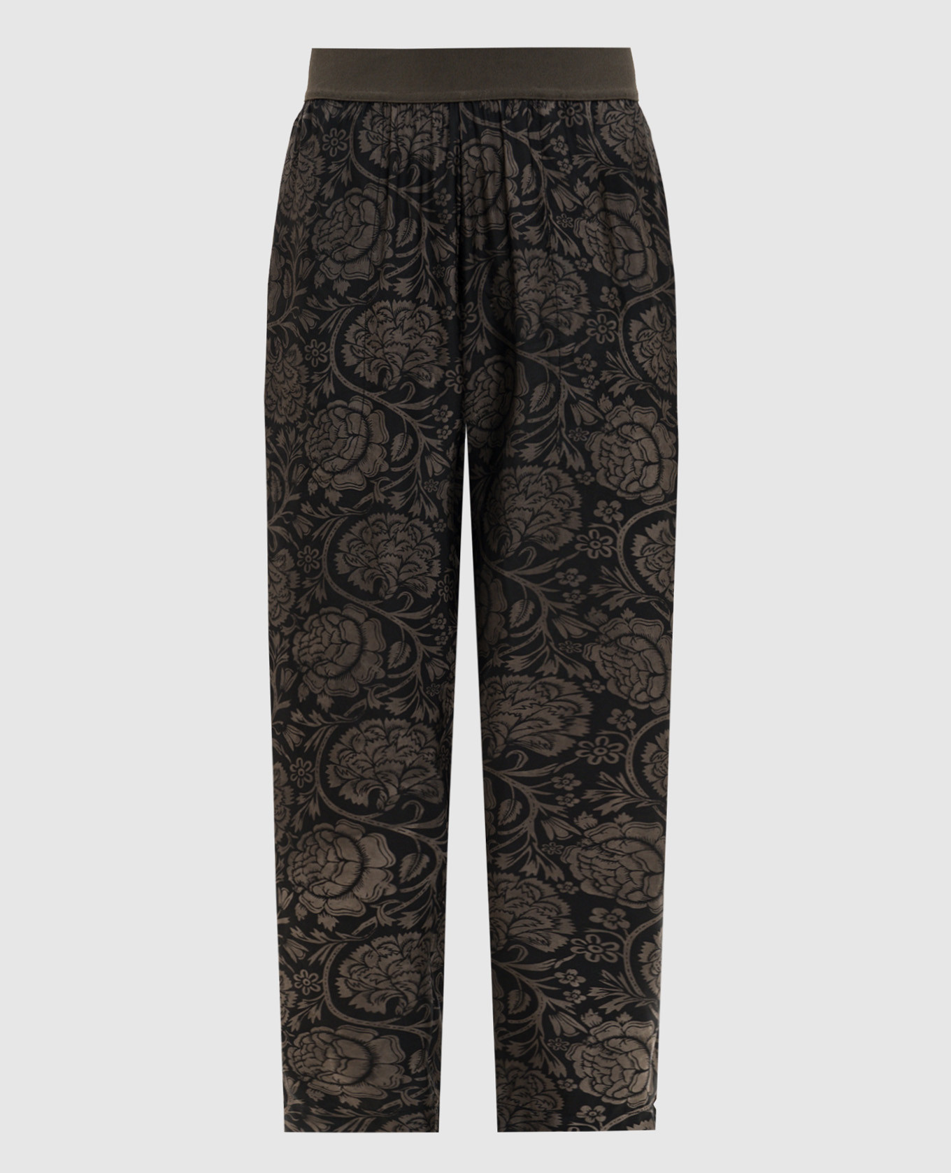 

Palmer black floral print pants UMA WANG