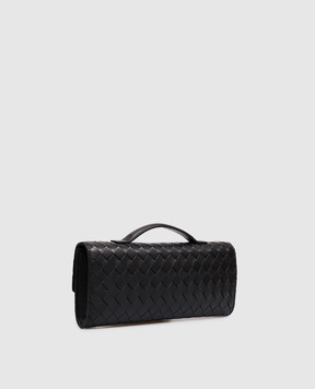 Bottega Veneta Andiamo black leather clutch 741511VCPP3