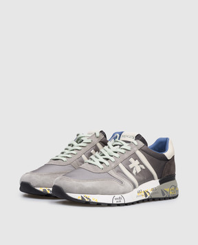 Premiata Gray LANDER combination sneakers LANDER