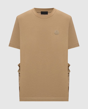 Moncler Brown T-shirt with logo patch L20938C0000889B8Q