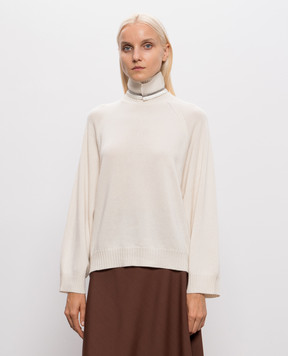Brunello Cucinelli Ivory cashmere sweater M12747004