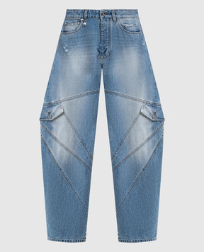 AMIRI Blue banana jeans with a frayed effect AWBMJE1005