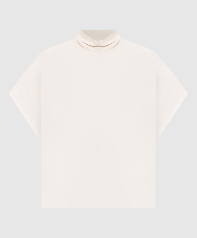 Ivory silk blouse