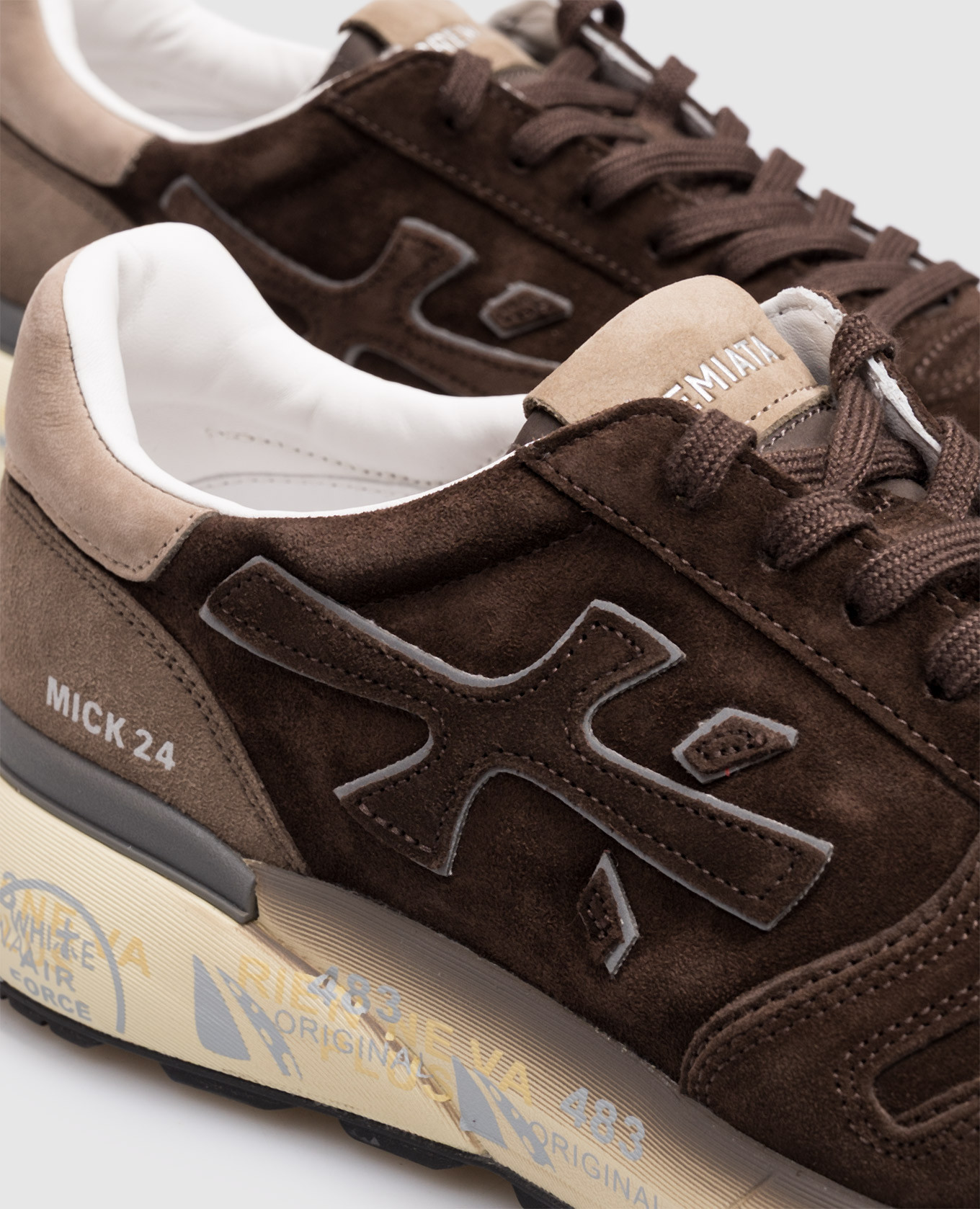 MICK brown sneakers with logo patch Premiata 5