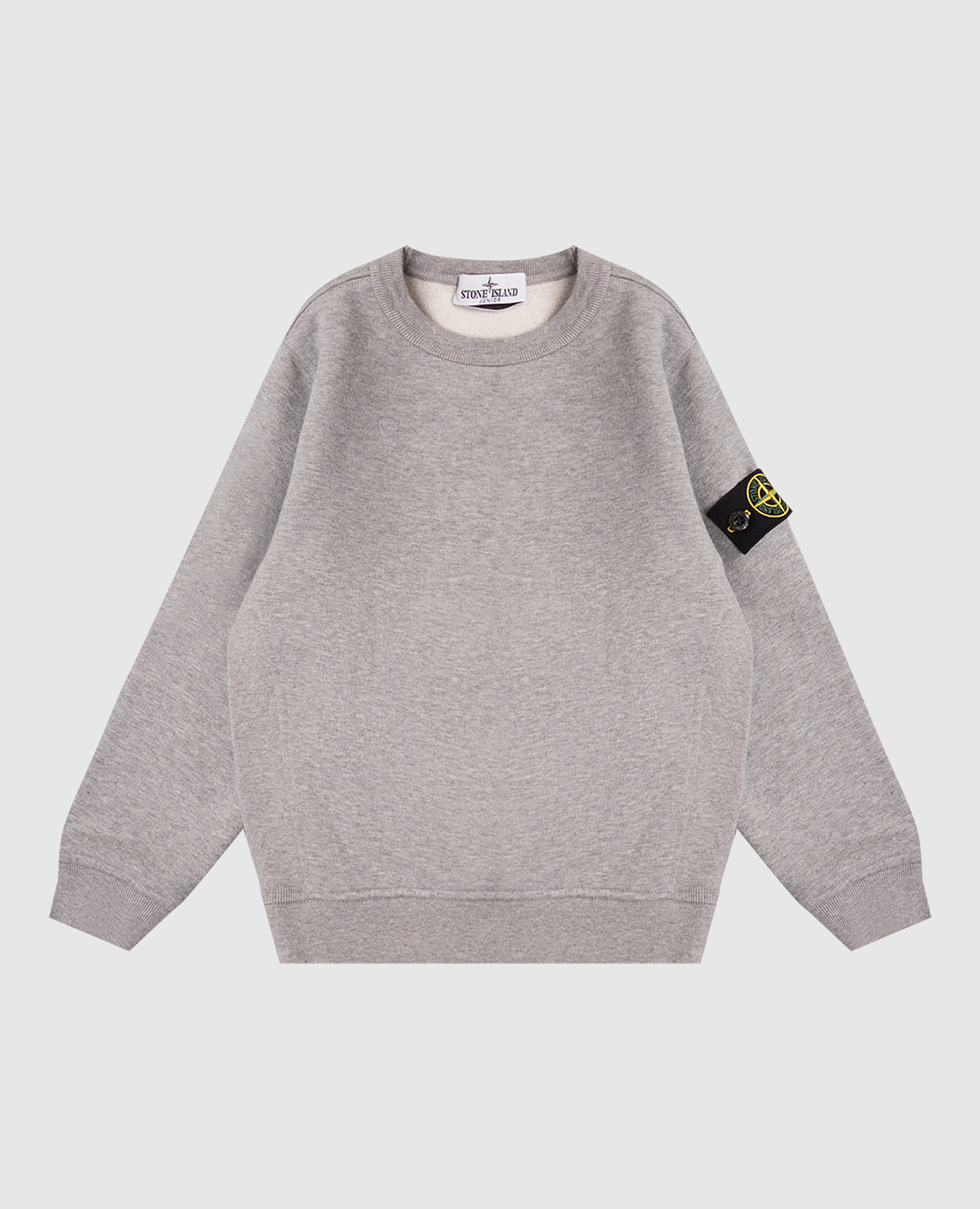 

Children's gray insulated sweatshirt with logo Stone Island, Grey