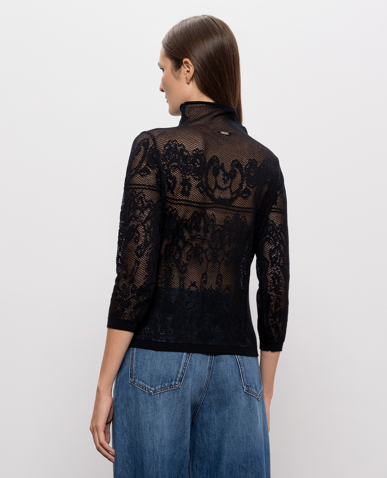 Black patterned top Twinset 4