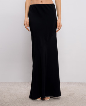Ermanno Scervino Black maxi skirt D482O354HKI