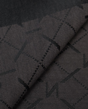 Twinset Black scarf in woven logo pattern 261TA4270