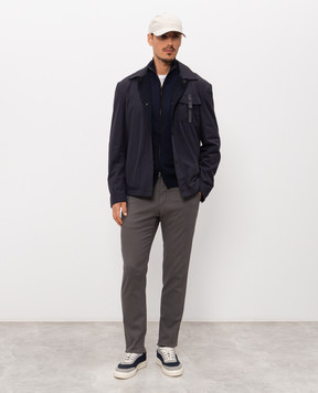 Canali Blue cardigan MK02054C1159