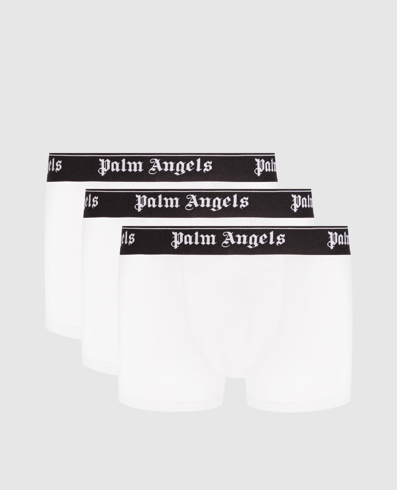 Set of white trunks with logo