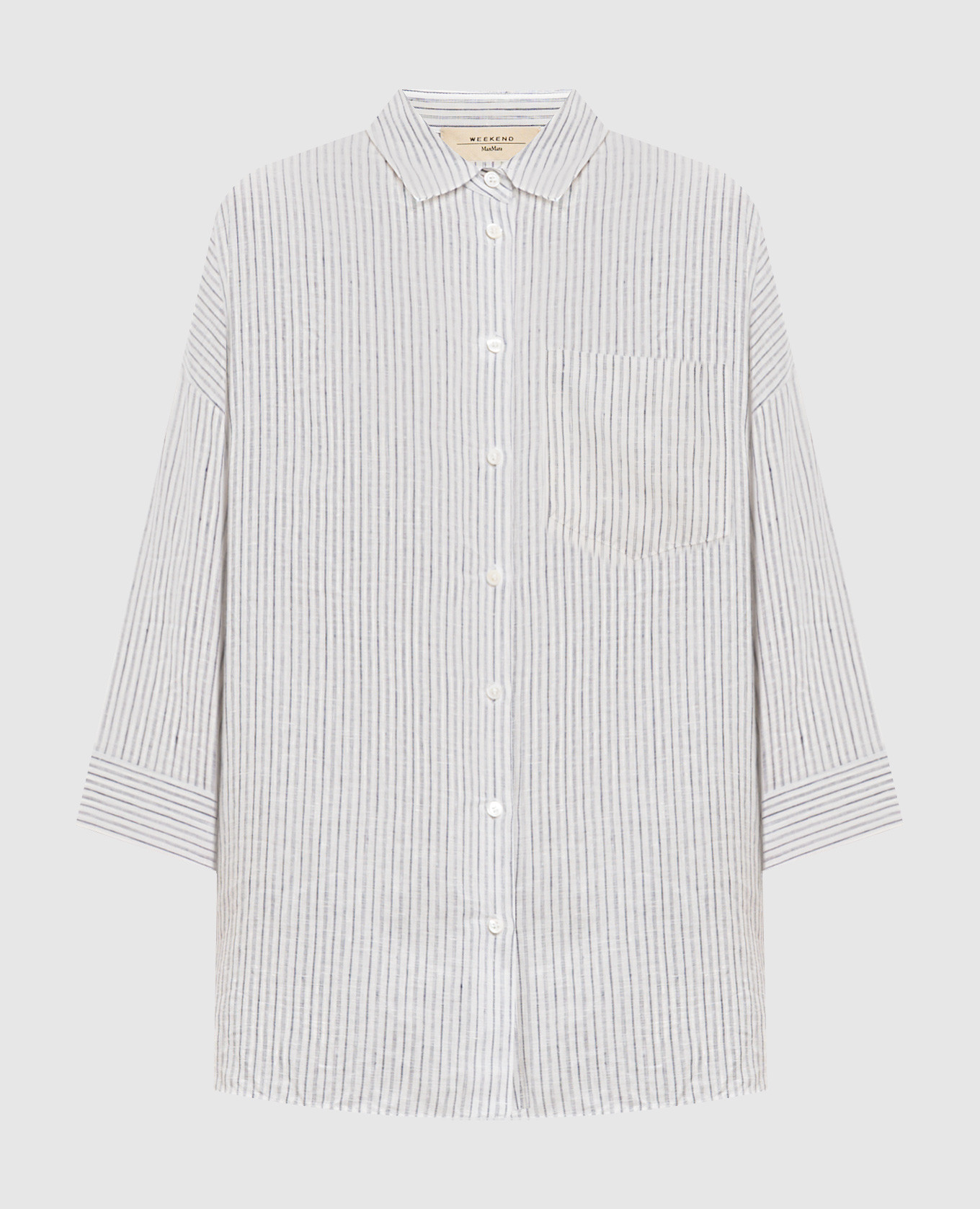 PANETTO white striped linen shirt