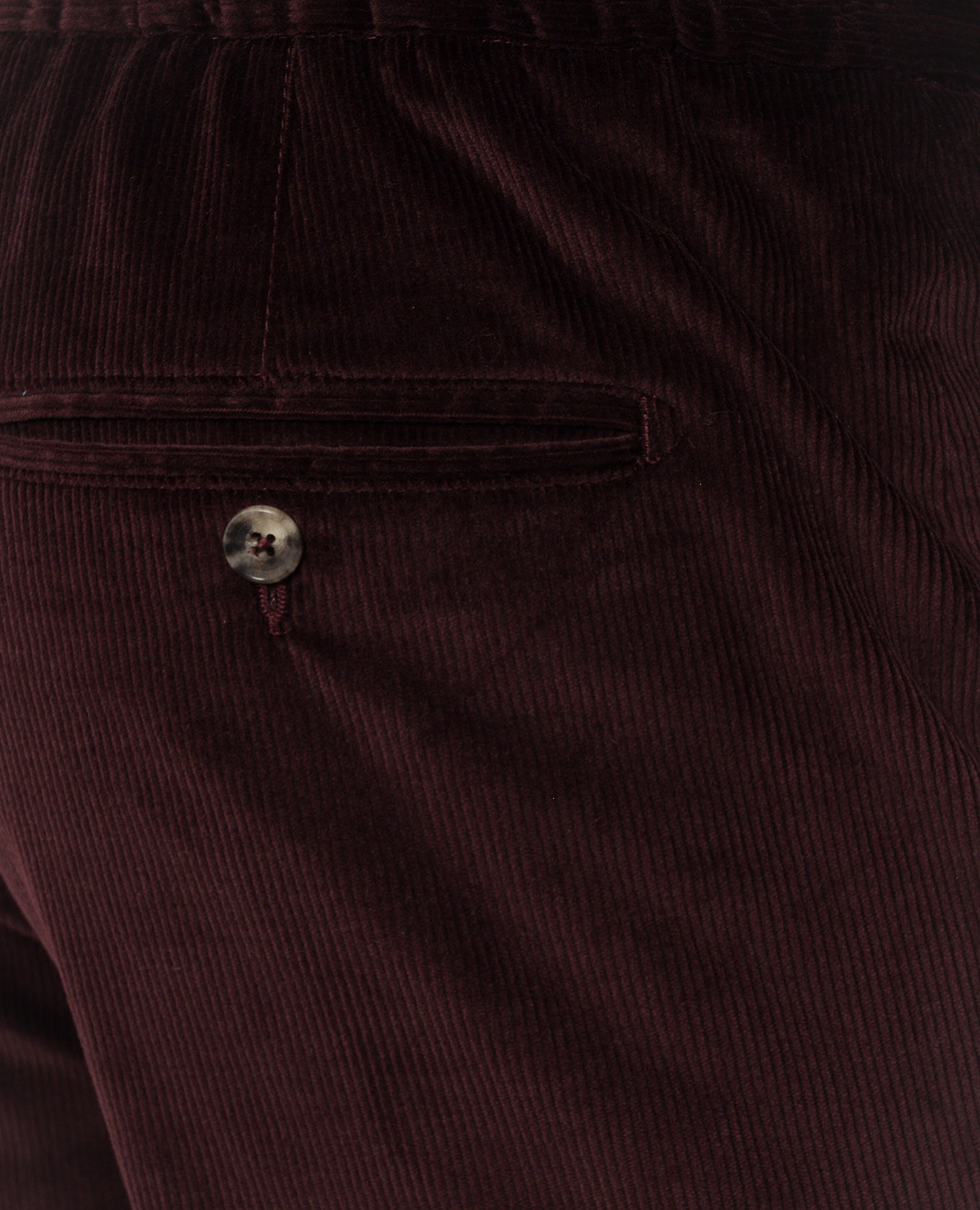 Burgundy corduroy pants with wool ISAIA 5