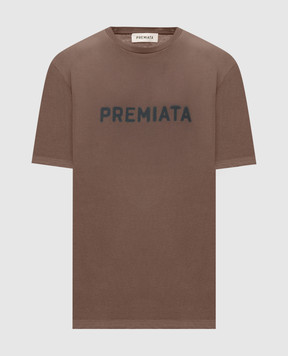 Premiata Brown T-shirt with print PA1075