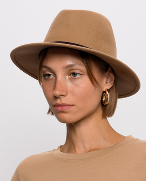 Twinset Brown wool hat 262TO5230