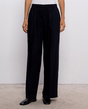 Peserico Blue wool and cashmere pants A0480903358