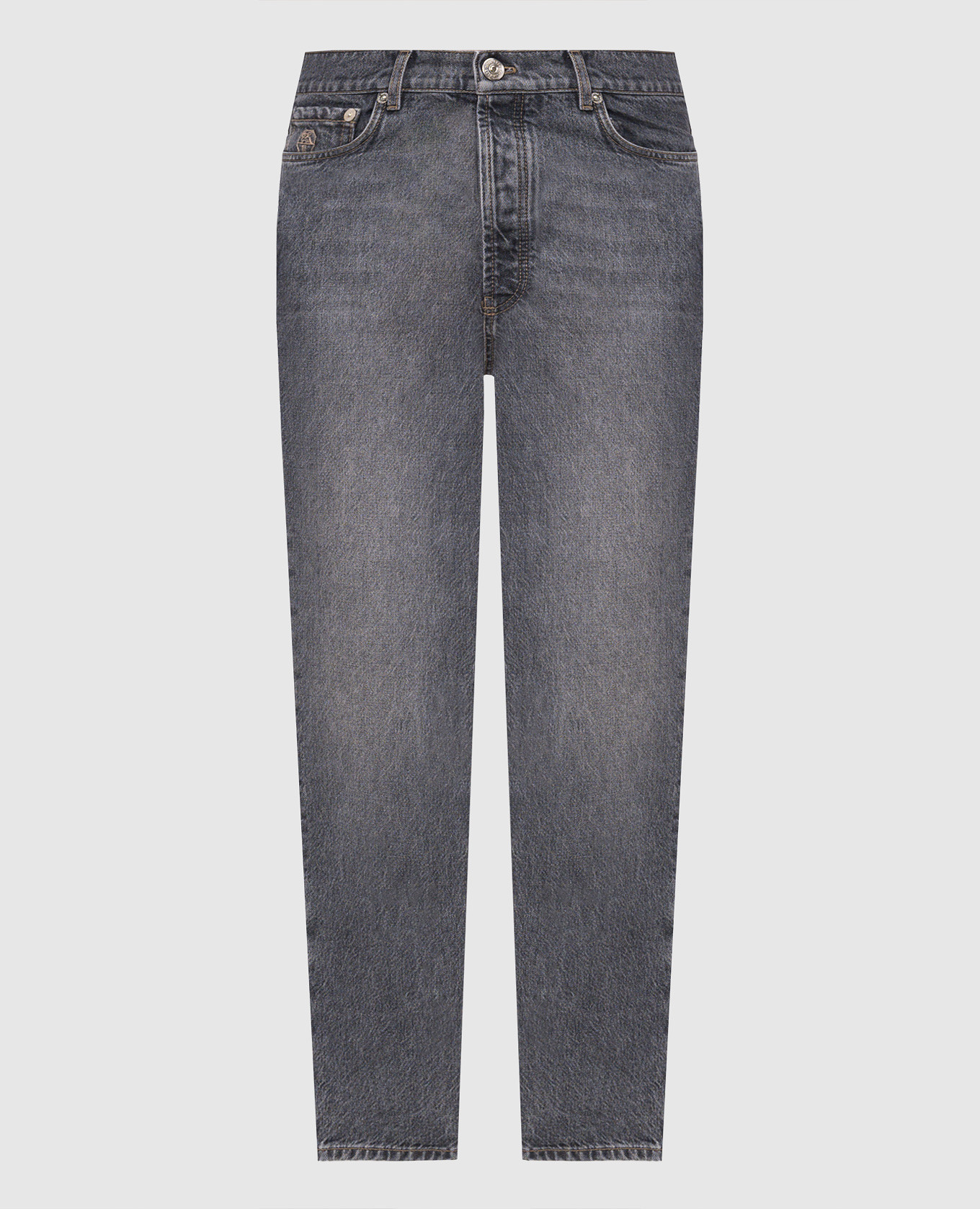 Blue jeans with a worn effect Brunello Cucinelli