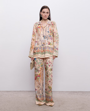 Etro Pink floral print pants WREA007299SPSI6
