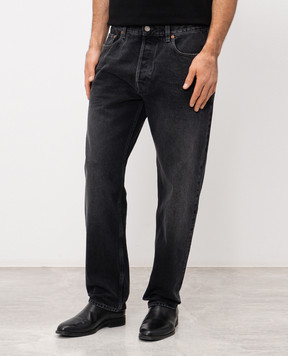 Saint Laurent Gray jeans with a worn effect 816412Y27YA
