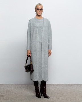 Twinset Gray elongated cardigan 262LI3ABB