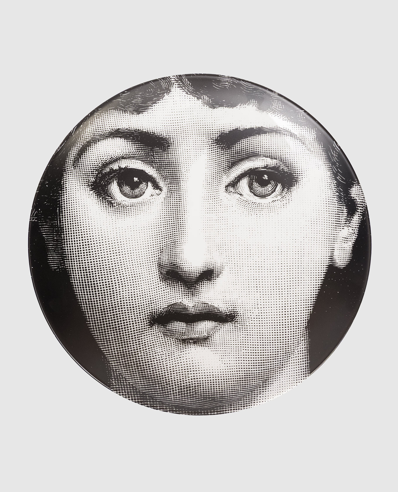 

Decorative porcelain wall plate Tema e Variazioni Fornasetti, Black