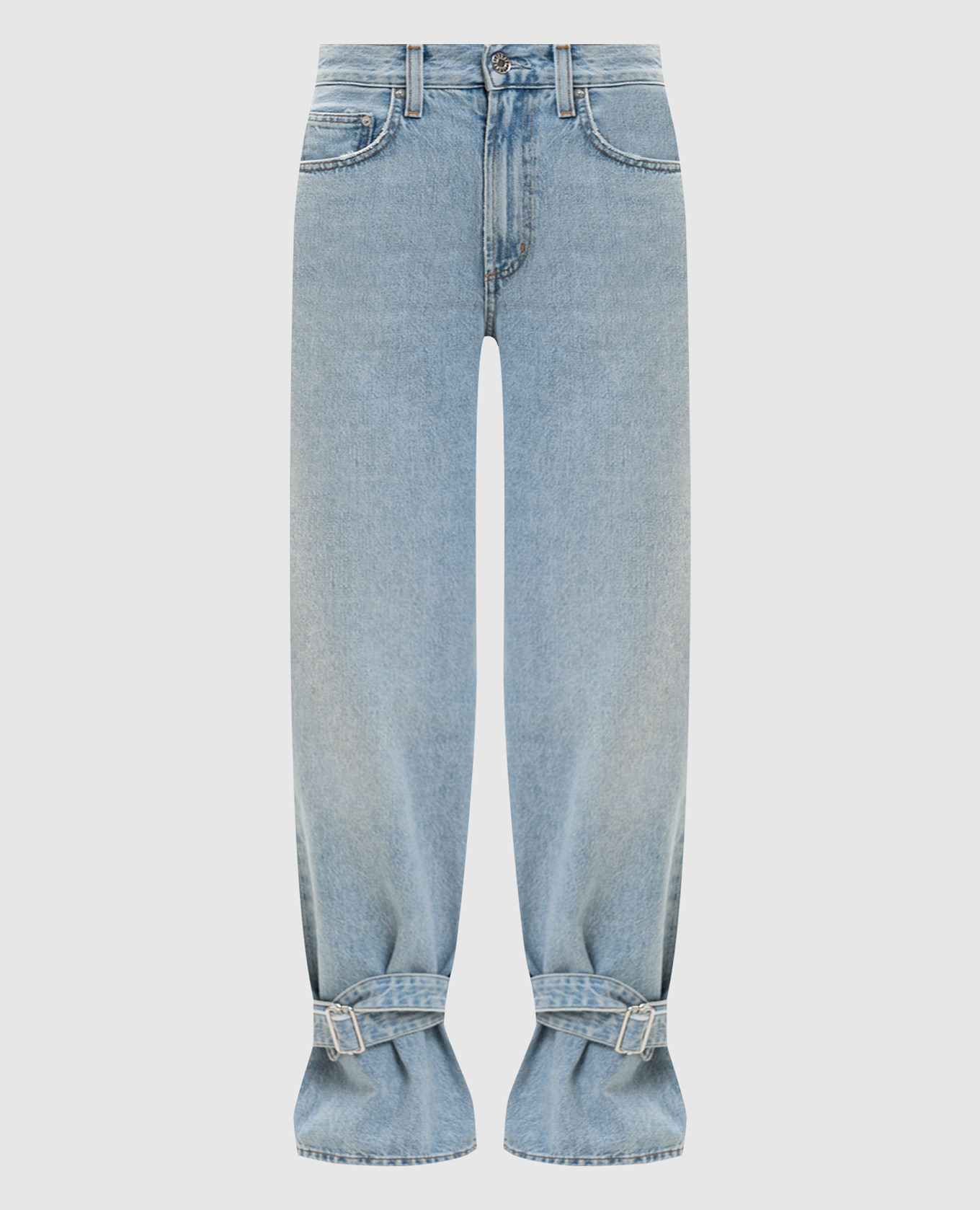 

Blue Cinched Hem Jeans AGOLDE, Light blue