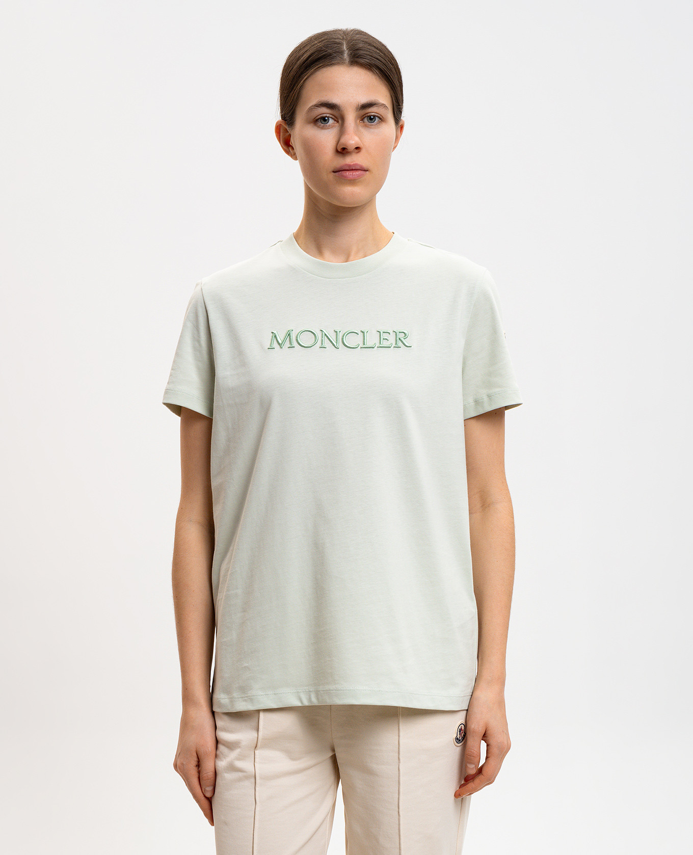 

Green T-shirt with logo Moncler
