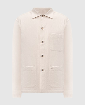 Stefano Ricci Beige linen shirt SP008188VT0001