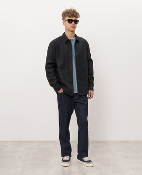 Stone Island Blue T-shirt with pocket L2S152100008S0500