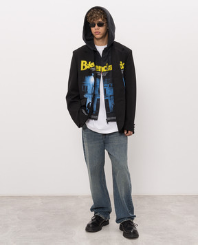 Balenciaga Ivory T-shirt with print 764235TUVS3
