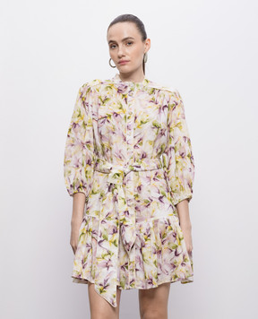 Christy Lynn Rianne watercolor print linen dress CLD144BF55