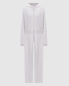 Sporty & Rich Grey insulated tracksuit with logo embroidery ST10284300GY03PA088843
