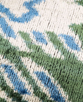 Les Ottomans Green printed silk decorative pillow V43140X50D