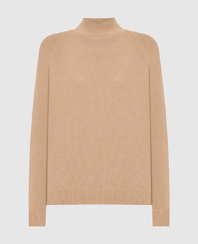 Peserico Beige wool, silk and cashmere sweater S99991F07K09283