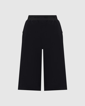 Heliot Emil Black Bermuda shorts PLANNAR M10231