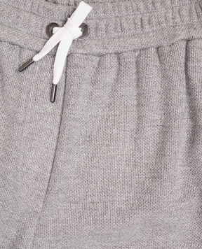 Brunello Cucinelli Children's gray sweatpants with lurex BG930E651B