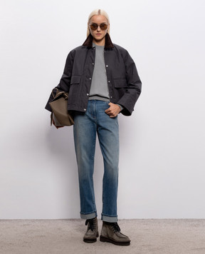 Peserico Blue jeans with cuffs A04589L68Q04291