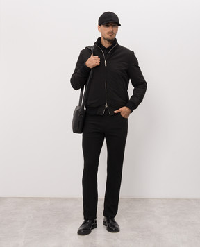 Stefano Ricci Black pants with logo patch MFT63B0091TR172P