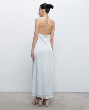 Peserico Blue dress with an open back E0226501516