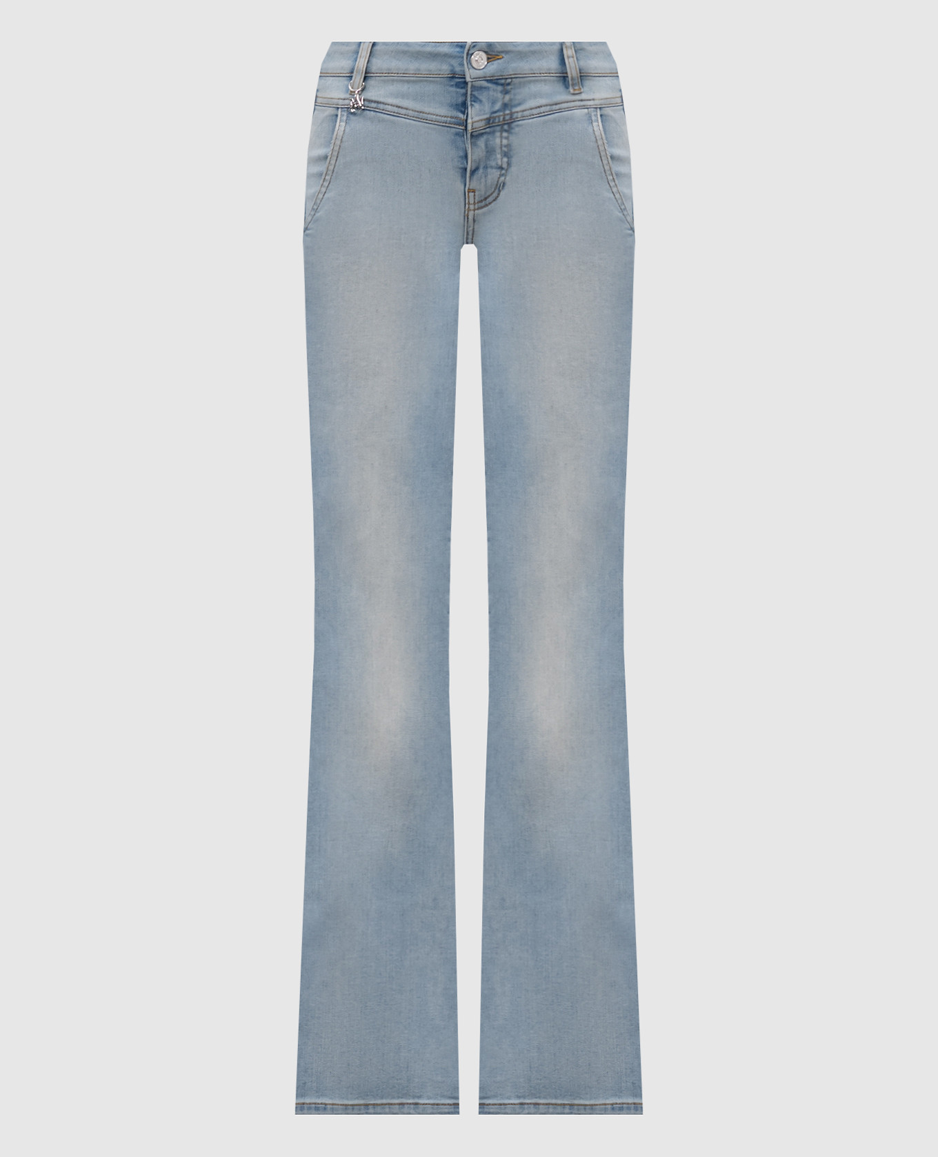 Blue flared jeans with a frayed effect AMIRI