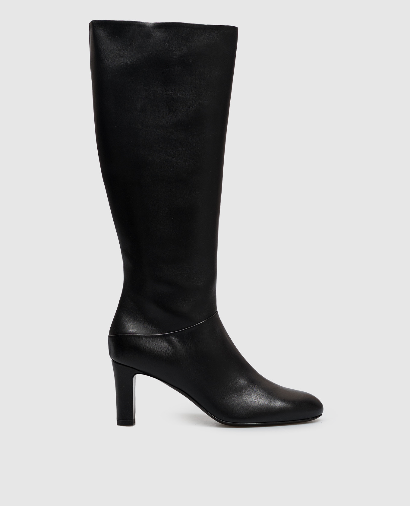 Black leather boots GINNY