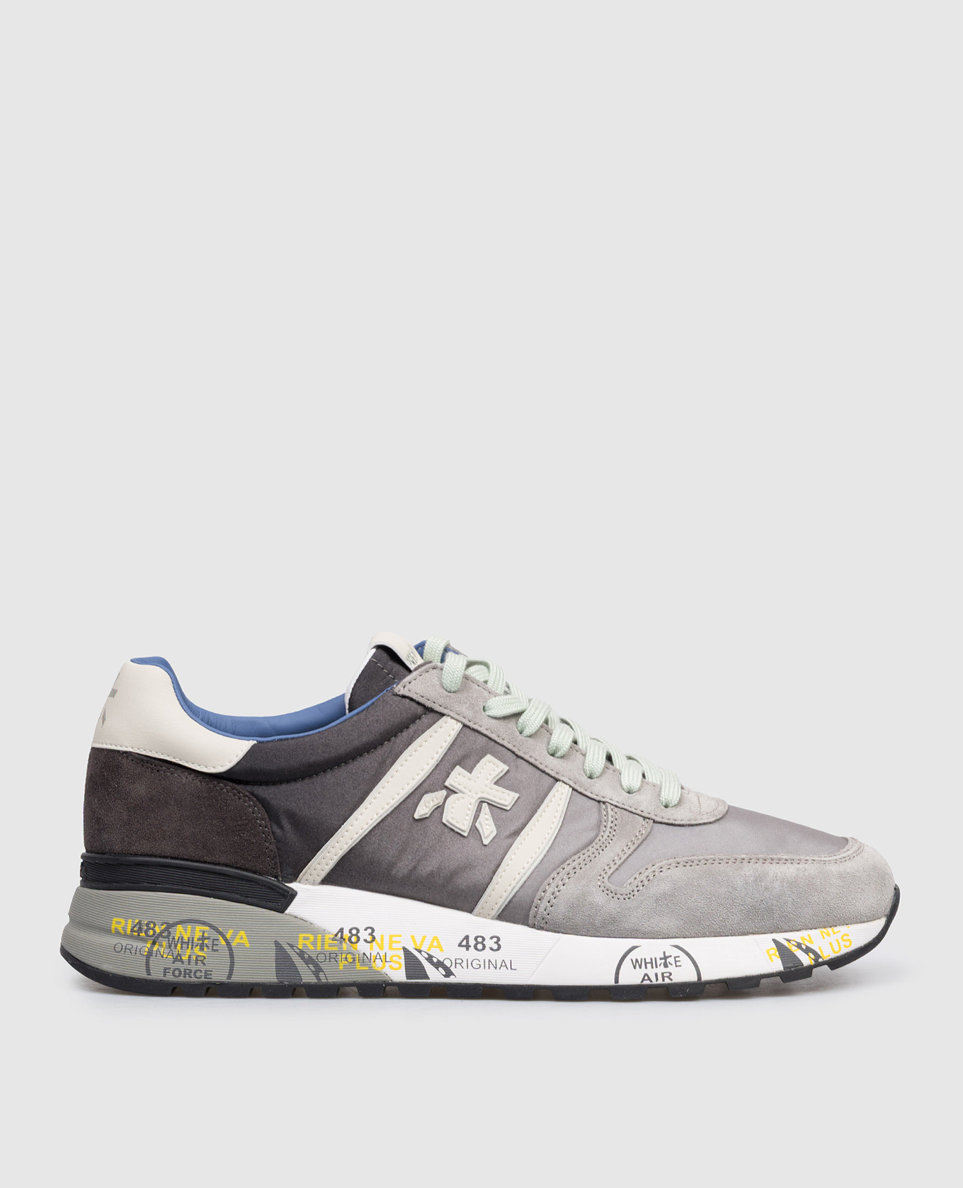 Gray LANDER combination sneakers